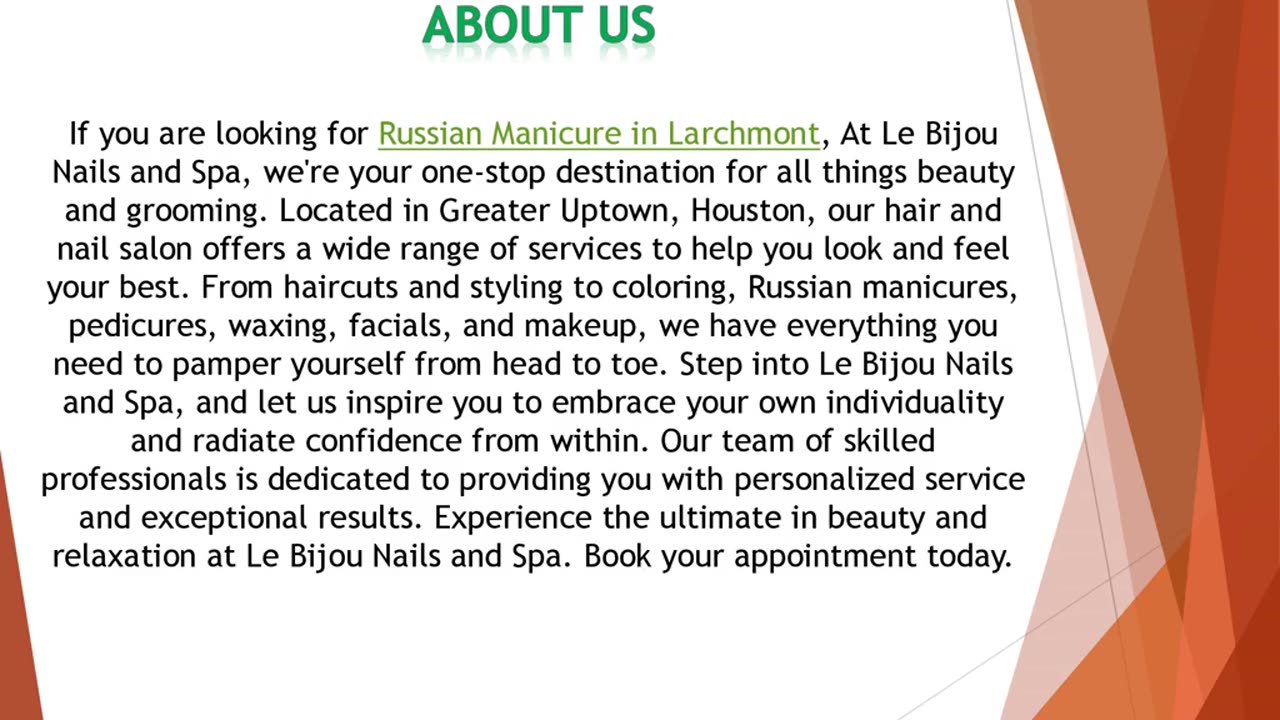 If you are looking for Russian Manicure in Larchmont