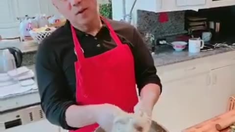 20180922 周末为家人做鱼肉丸