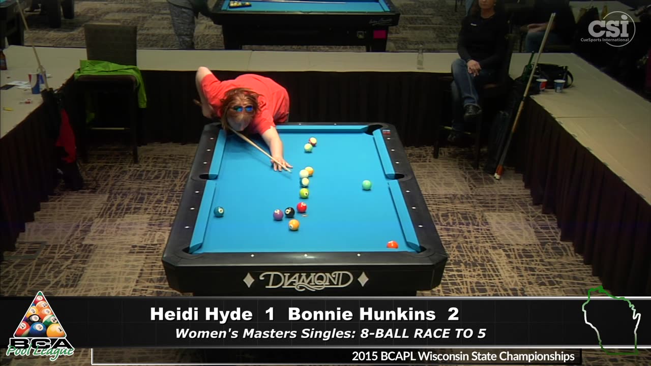 Heidi Hyde vs Bonnie Hunkins ▸ 2015 BCAPL Wisconsin State Championships