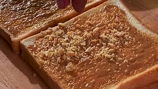 Next time you make #frenchtoast, make sure to add some peanut butter and chopped peanuts