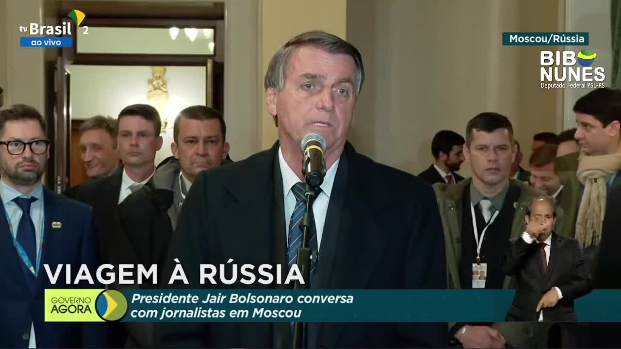 Bolsonaro - coletiva de imprensa na Russia (audio melhor)