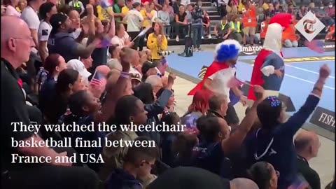 Megan leaps on foot as France score against USA