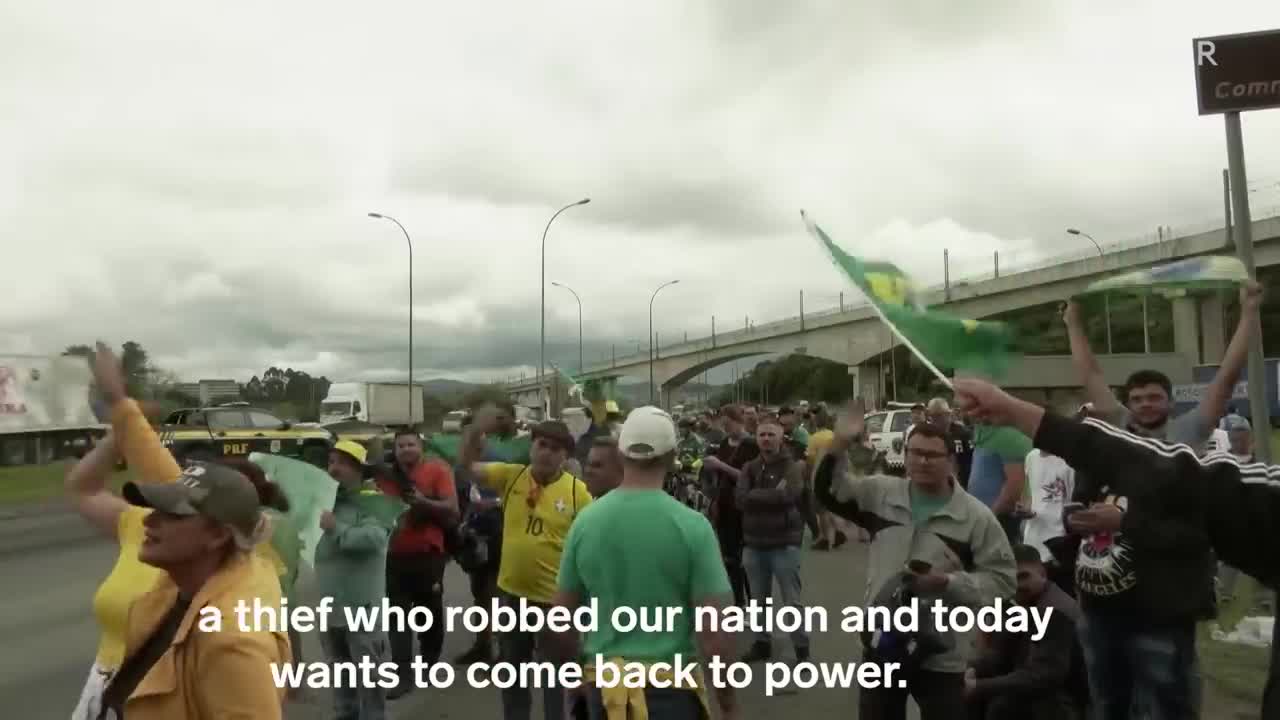 Truck Drivers Block Roads In Brazil