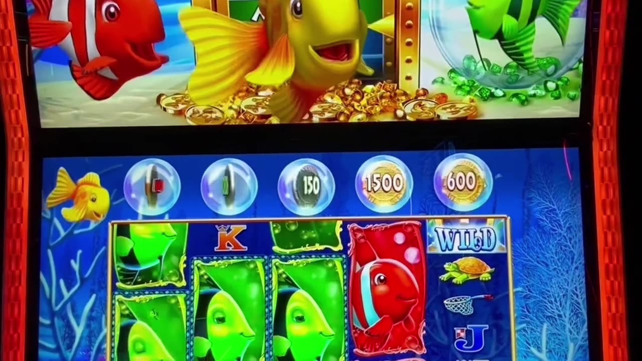 DOUBLE FISHIE BONUS!!! (PART3) #slotwin #jackpot #bonusfeature #casinogame #gambling #slotmachine