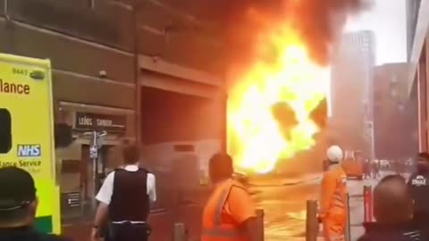 Move away immediately when a fire occurs