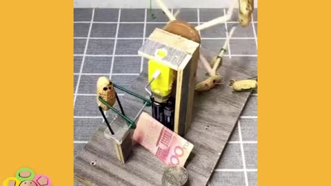 Funny and funny wooden dolls