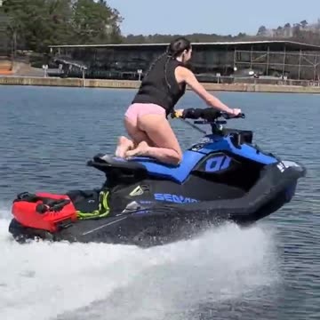 Michigan Hillbilly's Girlfriend on jetski