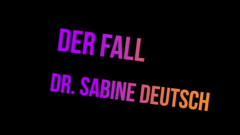 DER FALL DR. SABINE DEUTSCH