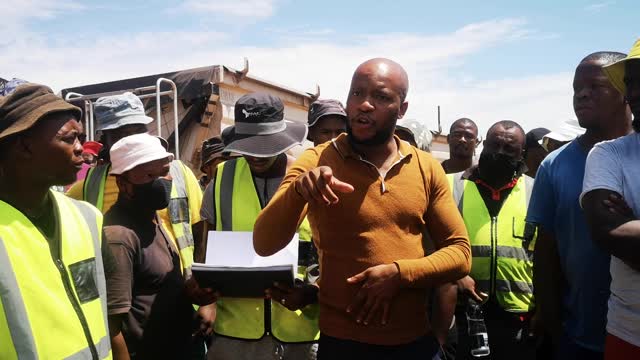 National truck strike in Kimberley, Northern Cape.