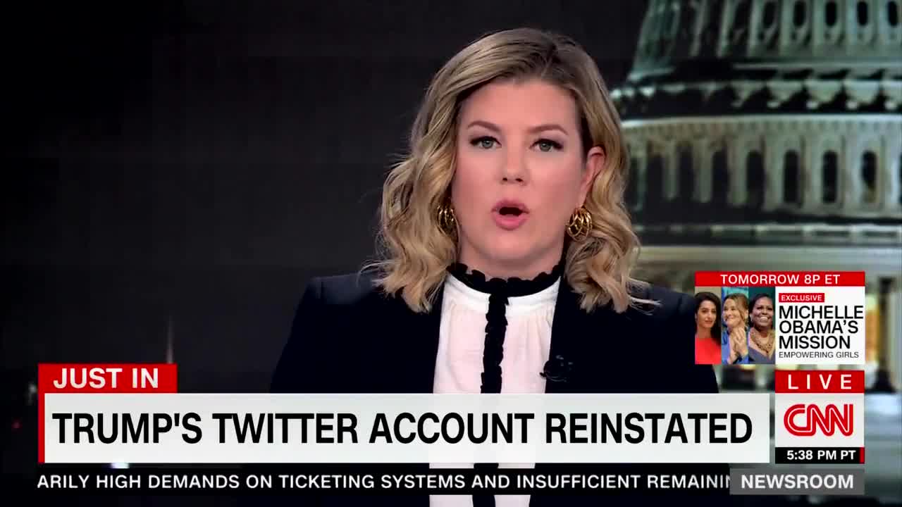 CNN Gets Triggered Over Donald Trump's Reinstatement To Twitter By Elon Musk