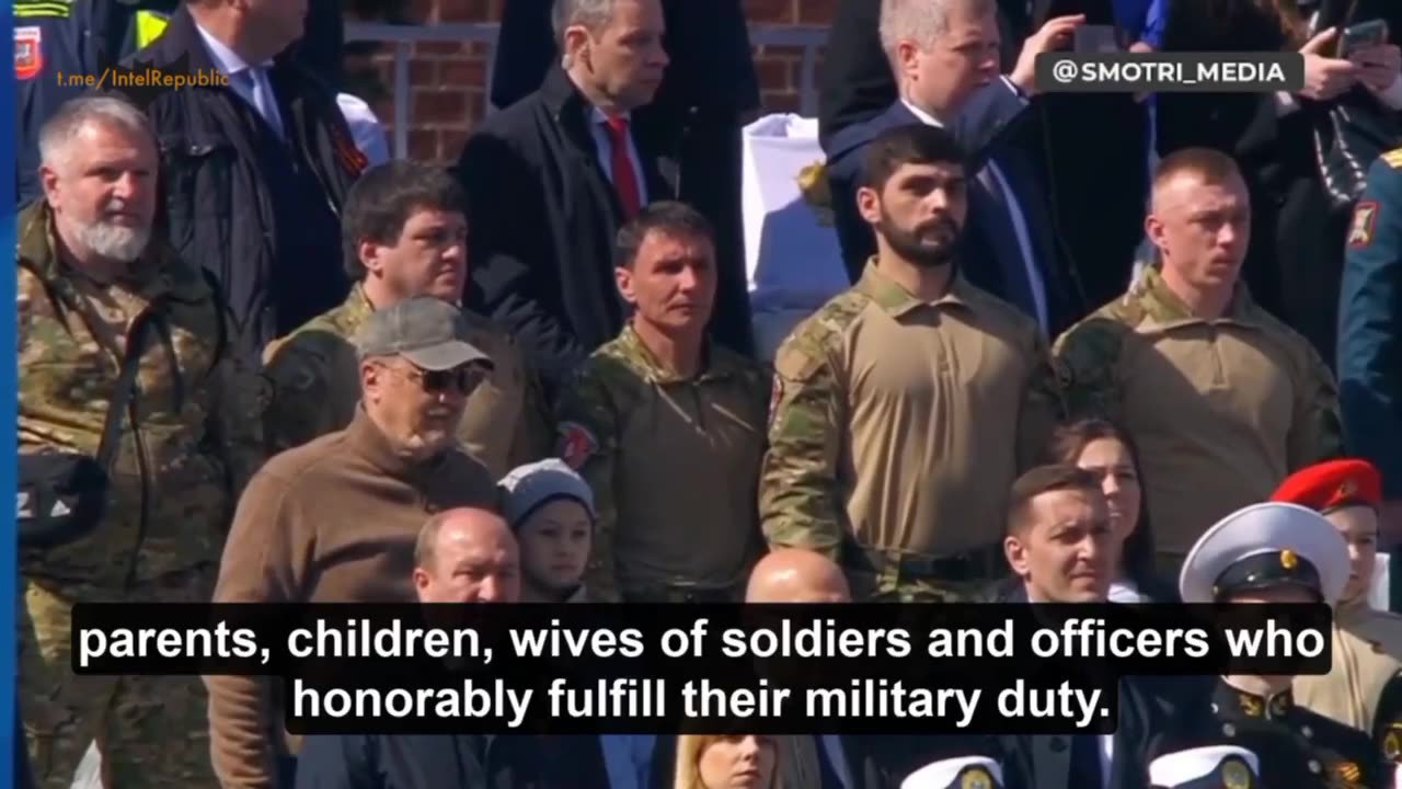 WWII Victory Day parade is underway on Red Square.