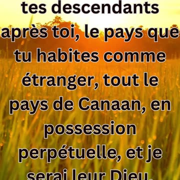 "Promesse de Possession Éternelle: Genèse 17:8"