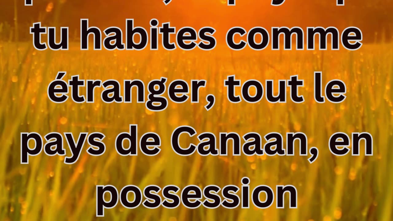 "Promesse de Possession Éternelle: Genèse 17:8"