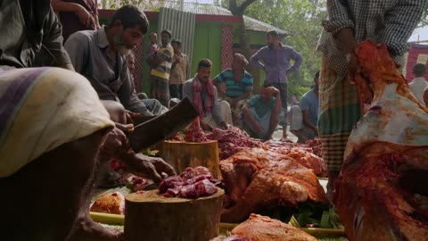 600 POUND WATER BUFFALO!! Bangladesh's Secret Youtube Food Village!!!