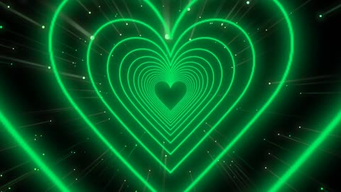 413. Heart Calming💚Green Heart Background Heart Heart