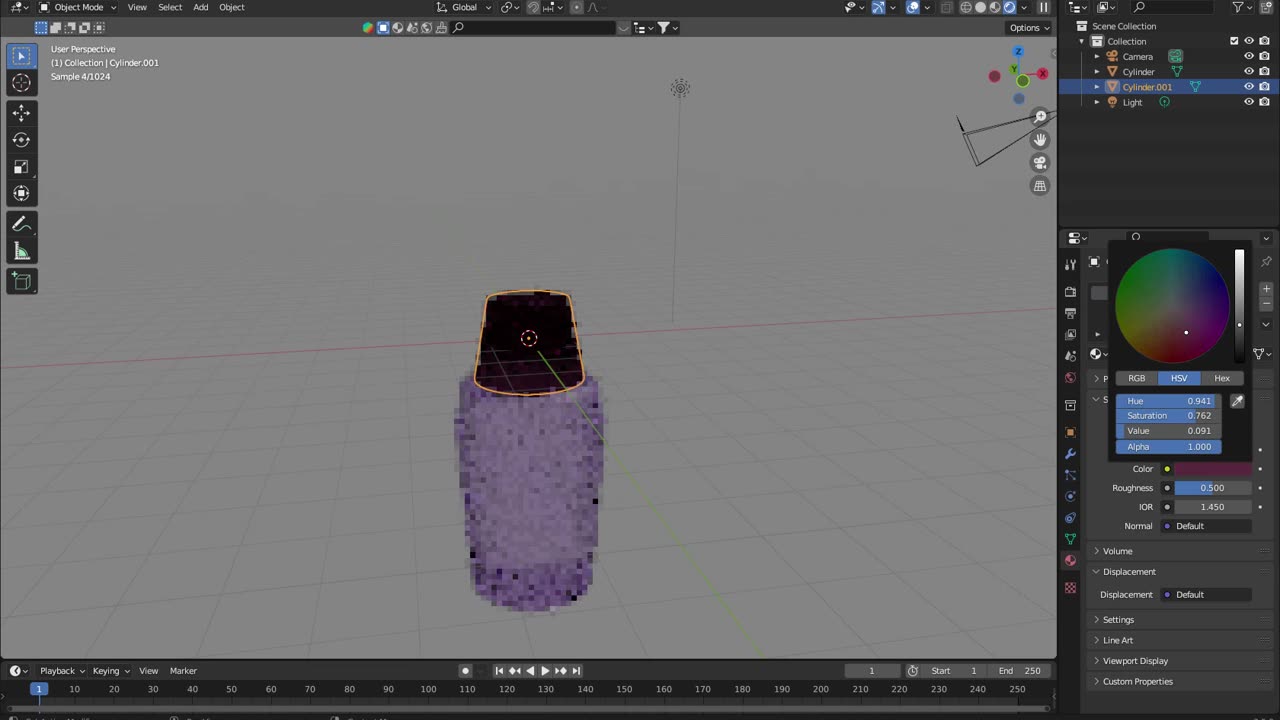 Perfume bottle design in Blender program