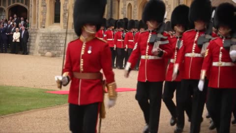 The King welcomes President Biden to Windsor Castle