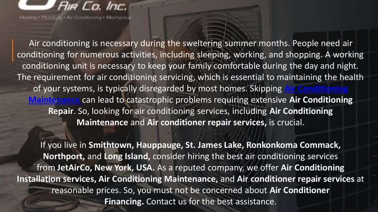 What Is The Significance Of Air Conditioning Services?