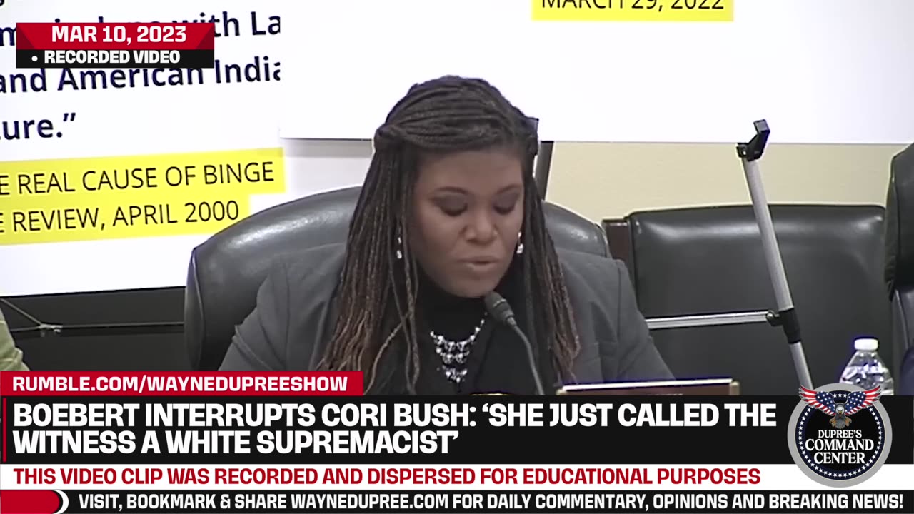 Lauren Boebert Interrupts Cori Bush In Hearing; 'She Just Called The Witness A White Supremacist!'