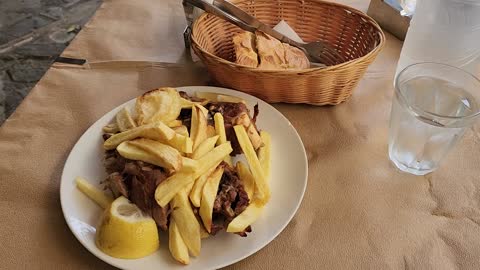 MEAL OF THE DAY SOMEWHERE IN ATHENS GREECE