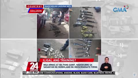 Mga armas at iba pang gamit, nadiskubre sa sasakyan