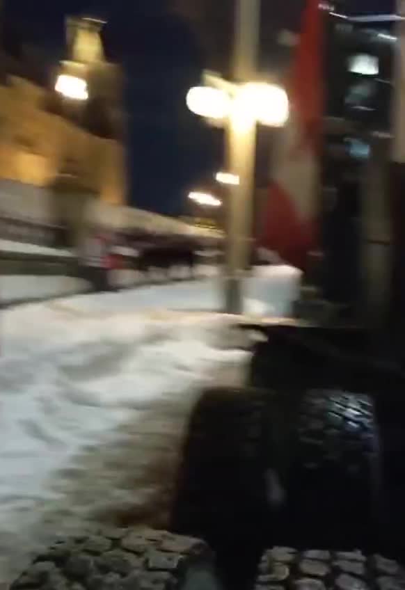 Truckers in Canada Arrive and Honk Their Presence...This is Awesome!