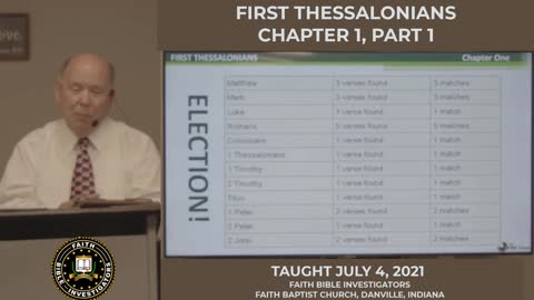 First Thessalonians, Chapter 1, Part 1