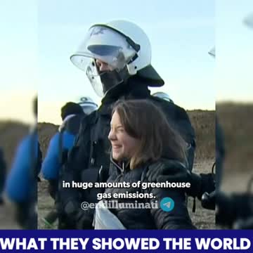 Greta Thunberg publicity stunt fake arrest