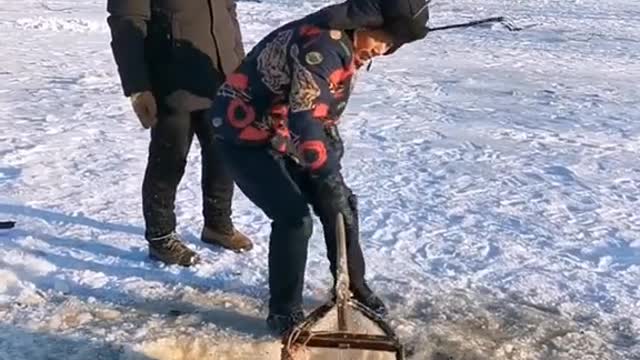 He loves to go angling during summer vacation.