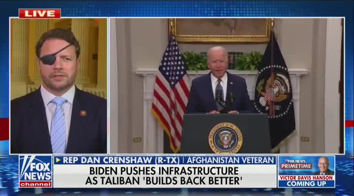 Crenshaw SLAMS Biden for "Building The Taliban Back Better"