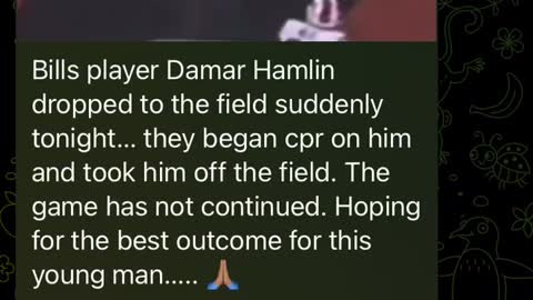 Damar Hamlin collapses during game