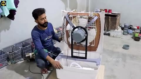 Water cooler manufacturing in factory