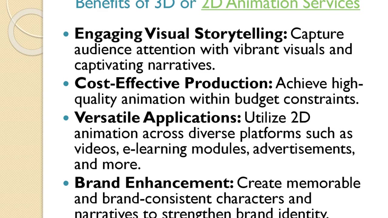 2d animation services