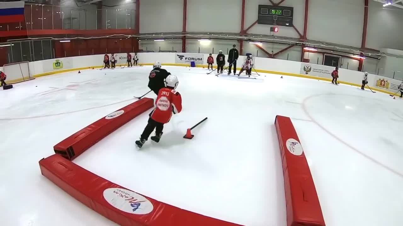 5-6 years old Russian hockey players