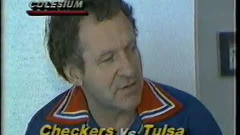 April 17, 1982 - Indianapolis Checkers & Coach Fred Creighton in Semi-Finals