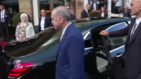 President Erdogan in Lithuania for NATO Summit