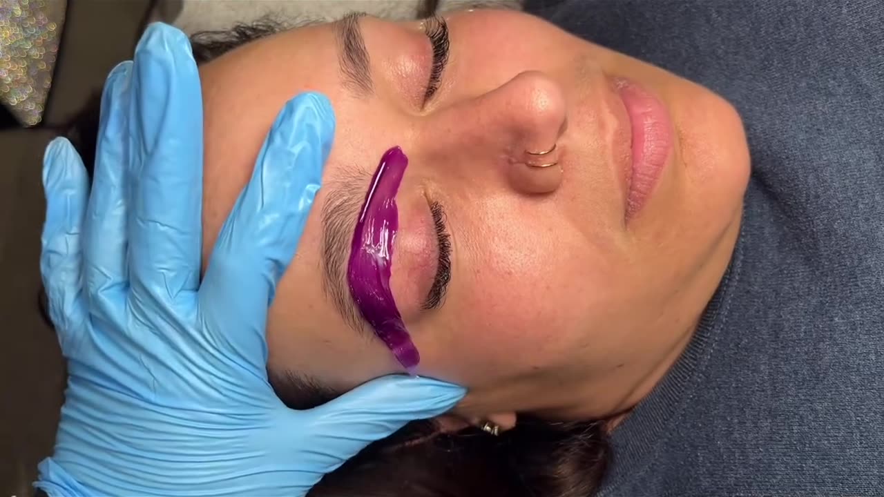 Expert Brow Waxing Tutorial: Purple Seduction Hard Wax | Katie