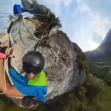 Jumping off cliff goes wrong.