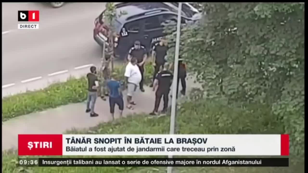 TANAR SNOPIT IN BATAIE LA BRASOV SI AJUTAT DE JANDARMII CARE TRECEAU PRIN ZONA_Stiri B1_24 iunie2021