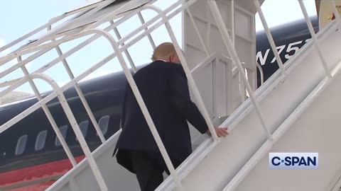 President Trump on his way to East Palestine