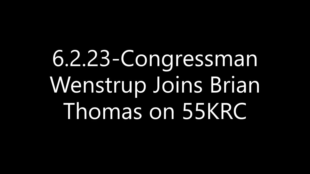 Wenstrup Joins Brian Thomas on 55KRC to Discuss the Debt Limit and COVID Investigations