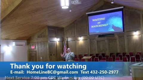 Pastor Robb Foreman // Waiting or Watching Pt 2 // 10/2/2022