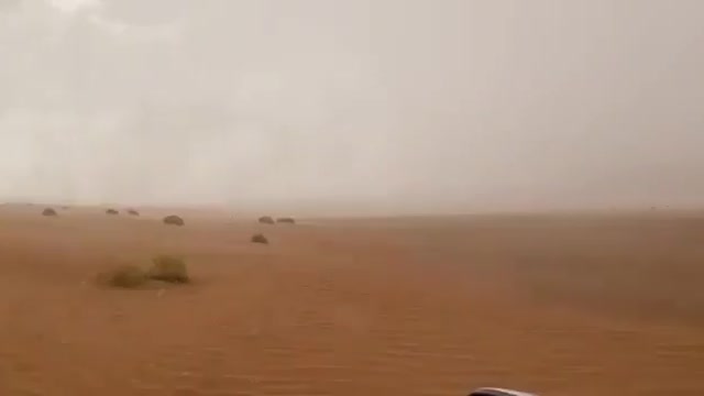 The United Arab Emirates tested artificial rain technology in a desert