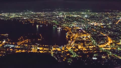 The Night View from Mt. Hakodate & Ropeway