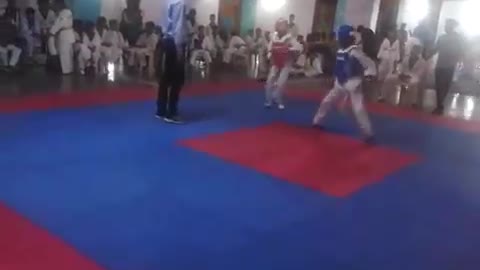 FIGHT new student good face kick