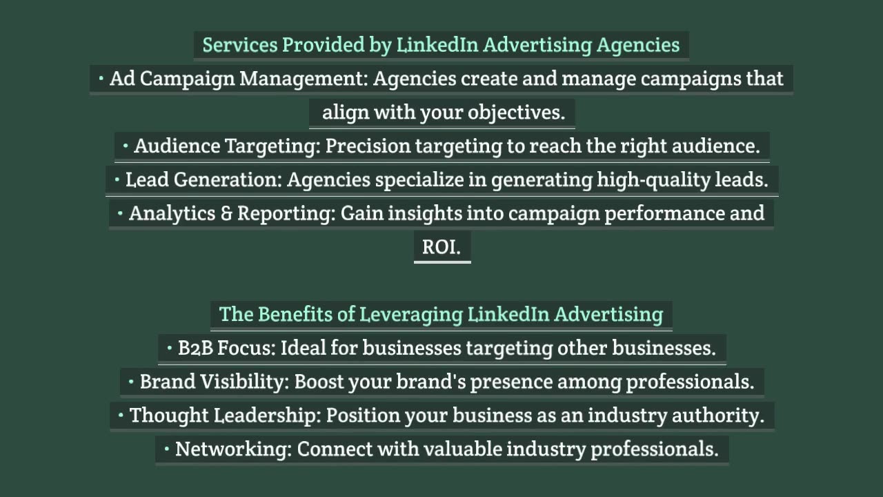 How LinkedIn Advertising Agencies Drive Results