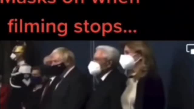 Hypocrites Take off masks when filming stops