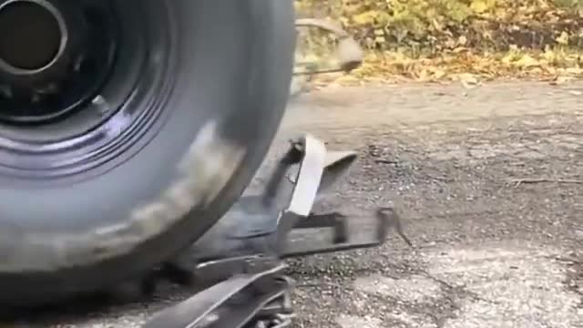 139@ TIRE vs BEAR TRAP WhistlinDiesel