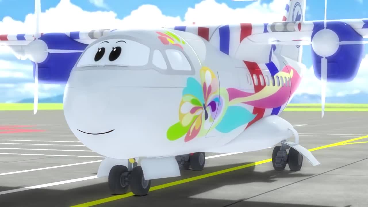 Airplane cartoon for kids - The Airport Diary - Illi's awesome change! (cartoon 69)