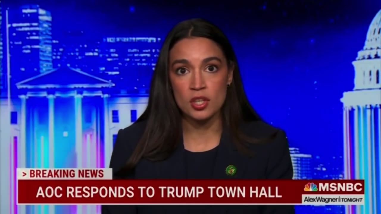 AOC RESPONDS TO TRUMP TAWN HALL